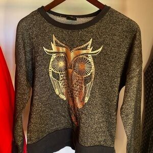 Ladies Vintage LOL Owl sweatshirt size M